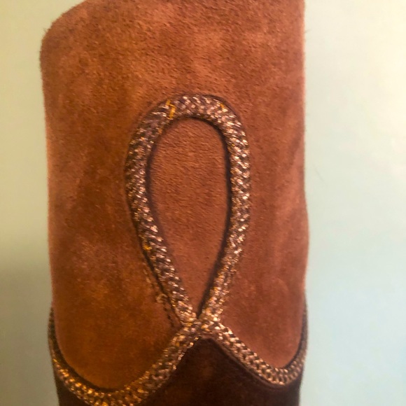 SOLD - Authentic Vintage YSL Yves Saint Laurent Suede Riding Boots - Picture 7 of 10